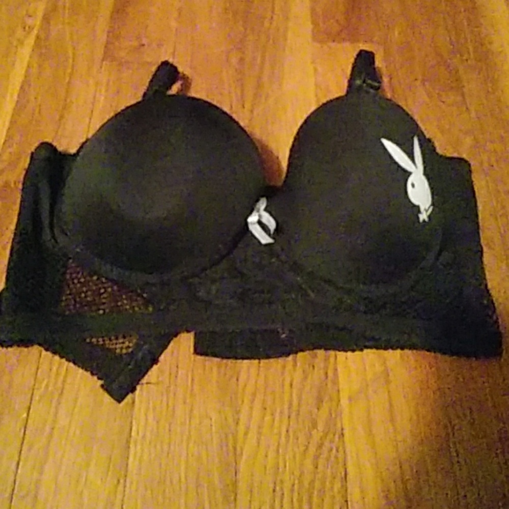 Playboy black bra.